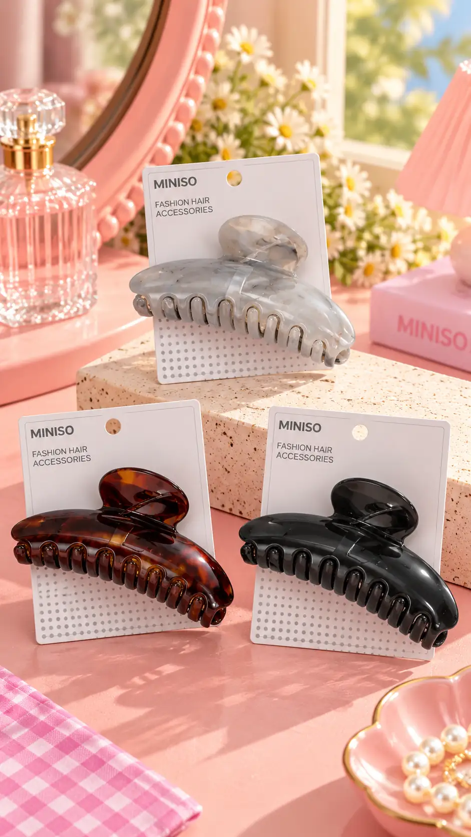 Miniso Lisanslı Basic Serisi Saç Klipsi Sade ve Şık Tasarım Günlük Kullanım 11 Cm