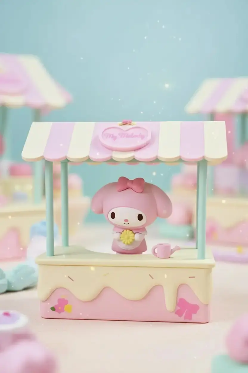 Sanrio Lisanslı Tatlı Market Serisi Dekoratif Masa Lambası – My Melody
