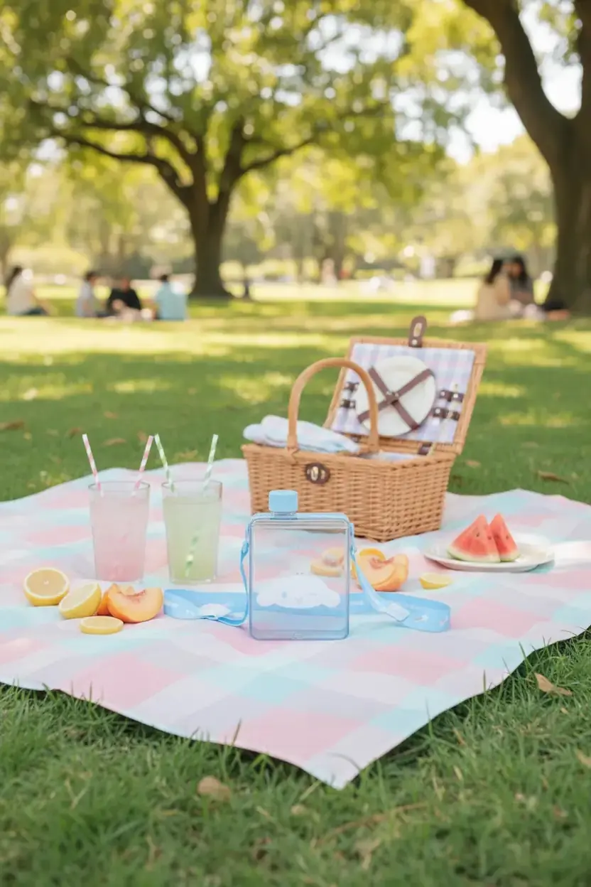 Sanrio Lisanslı Omuz Askılı Sızdırmaz Plastik Su Şişesi Cinnamoroll 500 ml