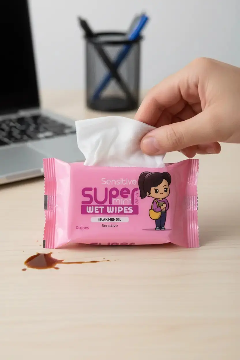 Doyfresh Super 8'li Mini Islak Mendil Seti – Anti-Alerjik & Alkol İçermez