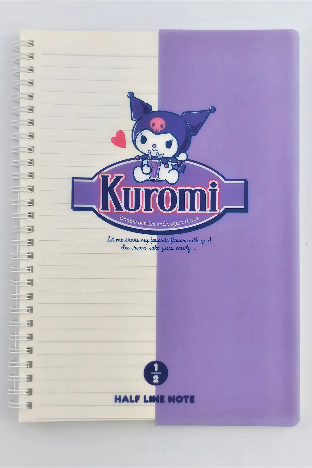 Sanrio Lisanslı Kuromi Retro Koleksiyonu B5 Spiral Telli 80 Sayfa Defter