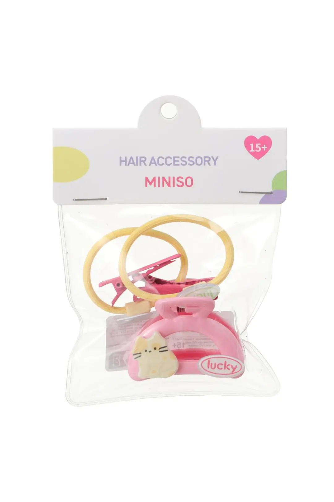 Miniso Lisanslı In-Bag Saç Aksesuarları Seti 5’li – Çanta Boy 4 Cm