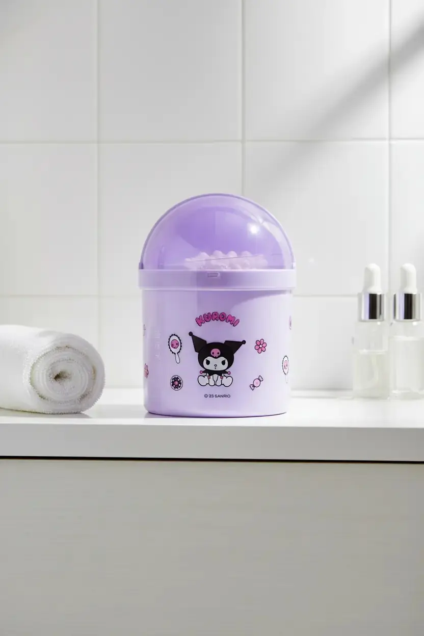 Sanrio Lisanslı Kuromi Çift Uçlu Ve Yumuşak Pamuklu Bakım Çubuğu (150 Adet)