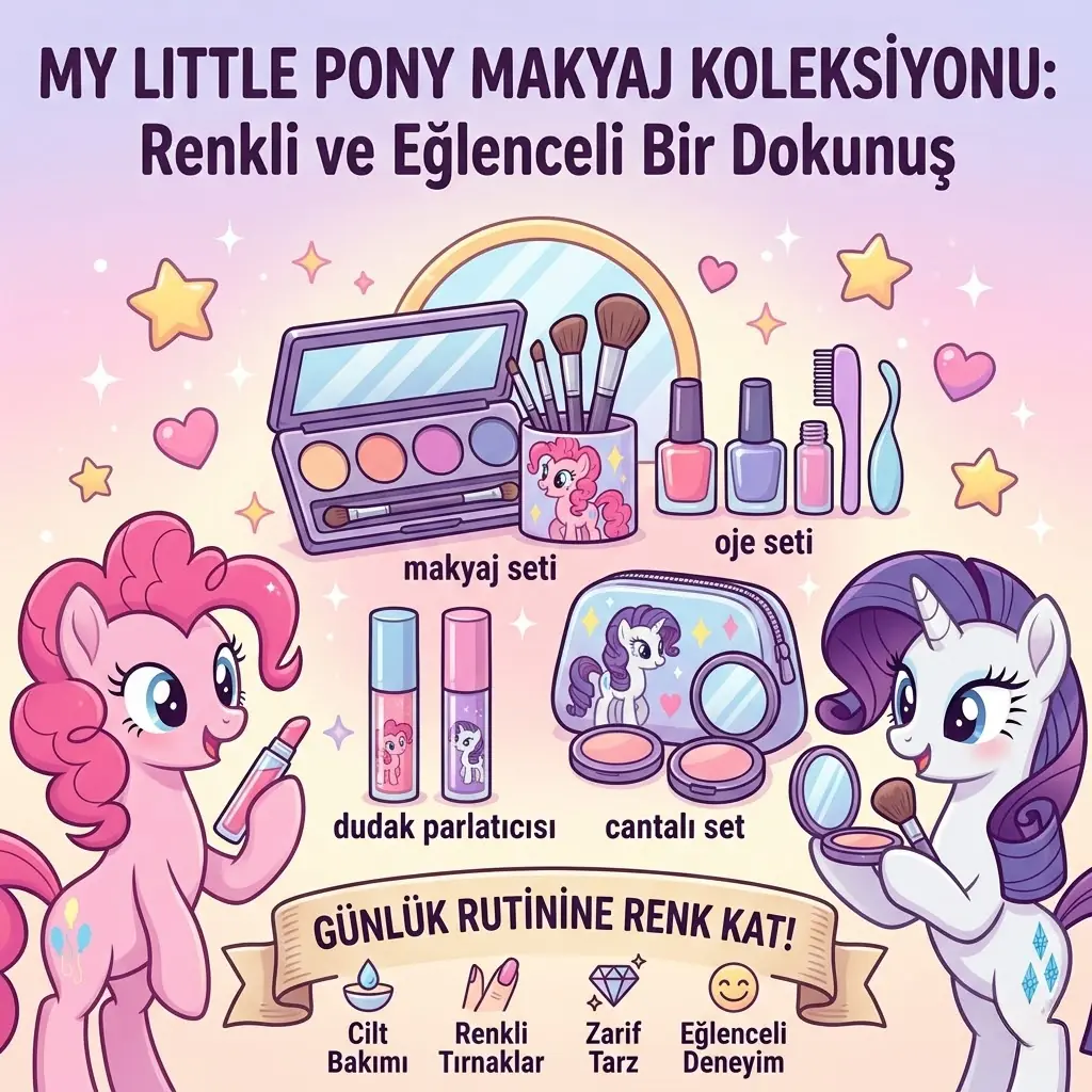 My Little Pony Makyaj Koleksiyonu: Renkli ve Eğlenceli Bir Dokunuş