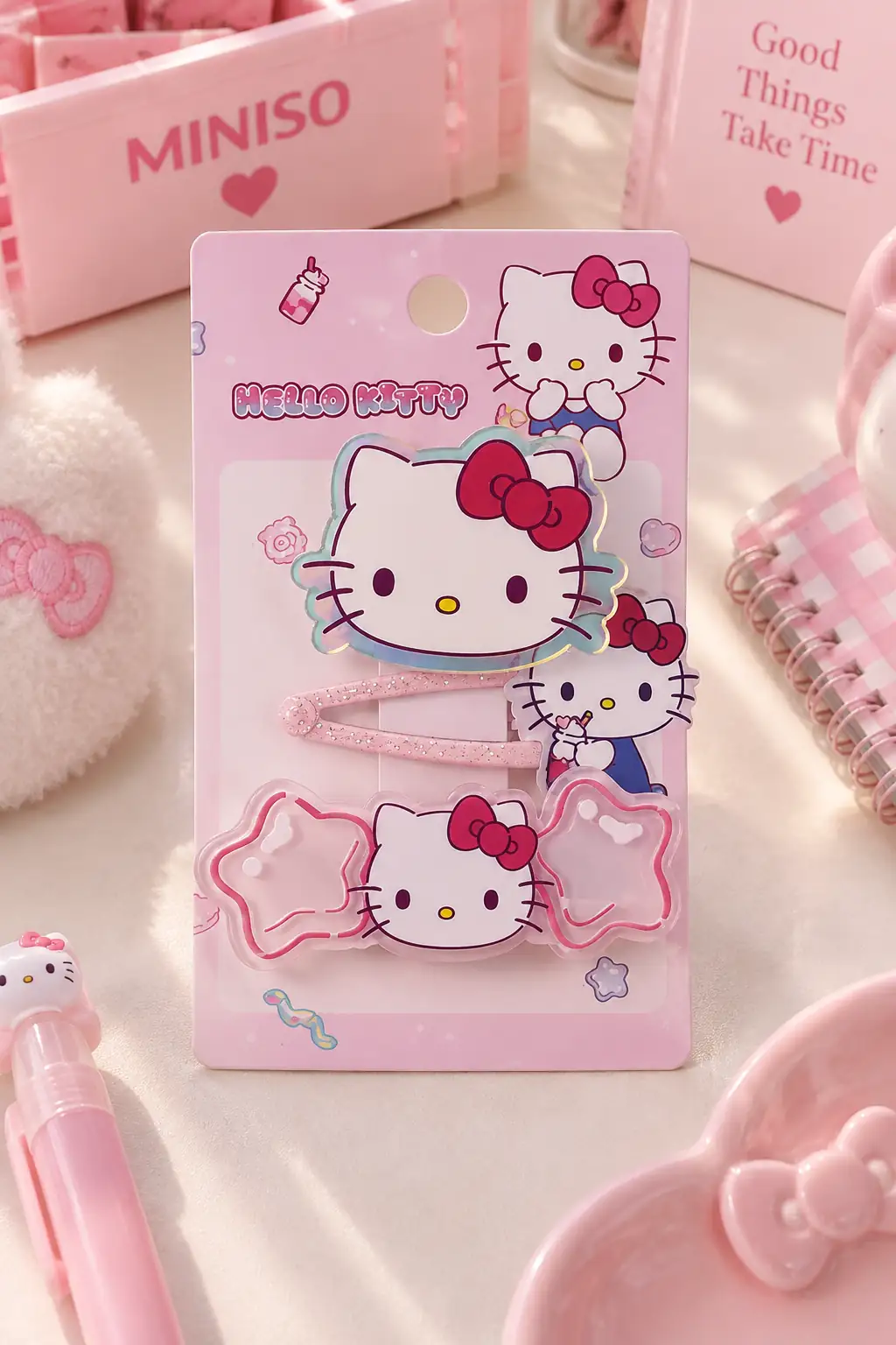 Hello Kitty Lisanslı Sweet Factory Saç Tokası (3 Adet) – Renkli & Pratik