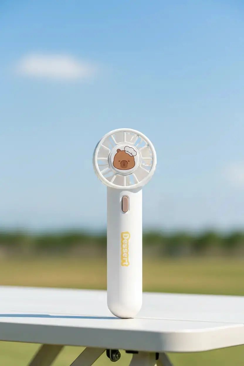 Miniso Lisanslı Mini Family El Tipi Vantilatör 500mAh Sarı – Taşınabilir Serinlik