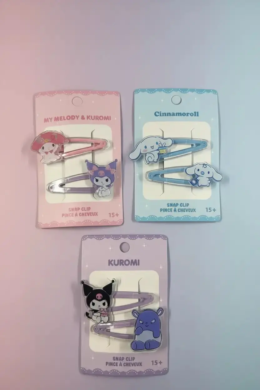 Hello Kitty Lisanslı Çıtçıtlı Toka (2 Adet) – Pratik Mekanizmalı & Renkli