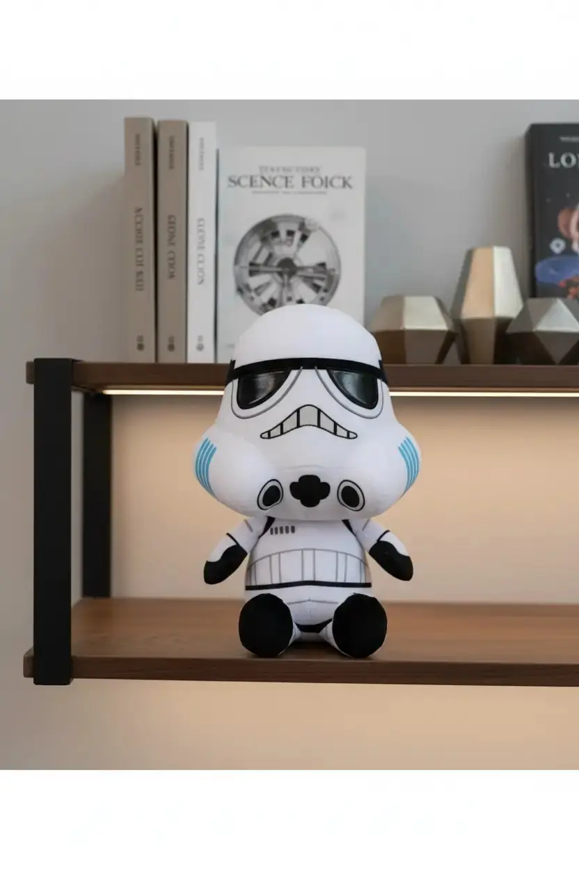 Star Wars Lisanslı Koleksiyonu 25 cm Stormtrooper Peluş Oyuncak – Beyaz Zırhlı Model