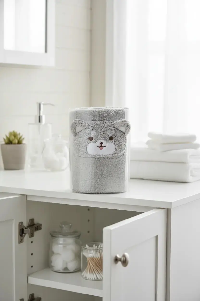 Miniso Lisanslı Sevimli Hayvanlar Serisi Shiba Inu Emici Saç Havlusu – Hızlı Kuruyan Yumuşak Mikrofiber Saç Bonesi 80 Cm