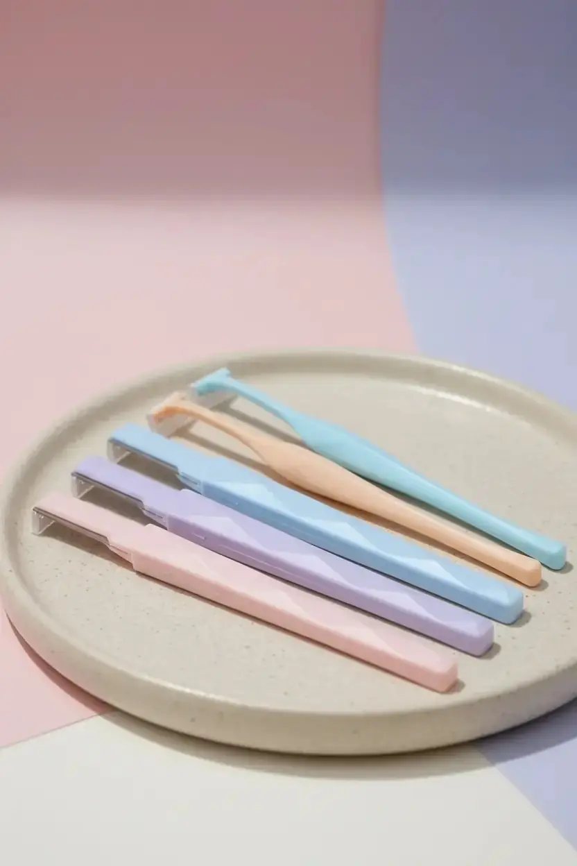 Miniso Lisanslı Macaron Kaş Jileti 6’lı Set – Paslanmaz Çelik 18,5 Cm