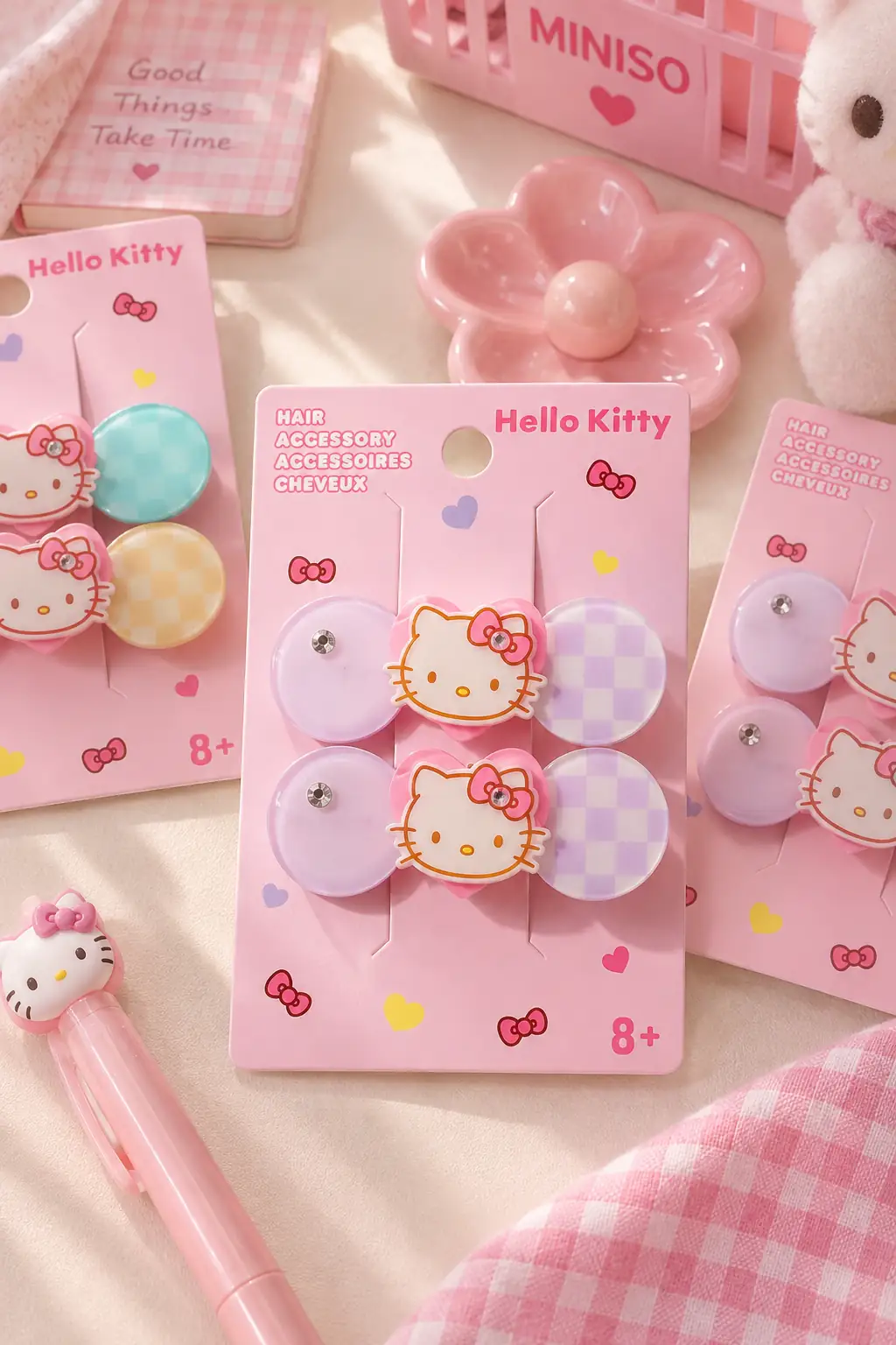 Hello Kitty Lisanslı Saç Tokası – Canlı Renkli & Figürlü Saç Aksesuarı