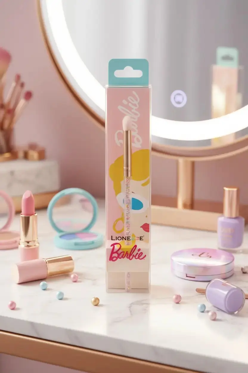 Barbie Lisanslı Karıştırma Far Fırçası – Profesyonel Göz Makyaj Fırçası
