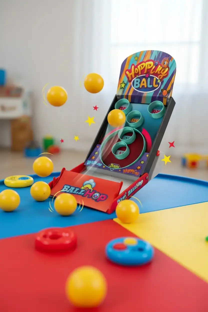 Miniso Lisanslı Zıplayan Top Denge Oyunu – Refleks Ve Eğlenceli Oyun Seti