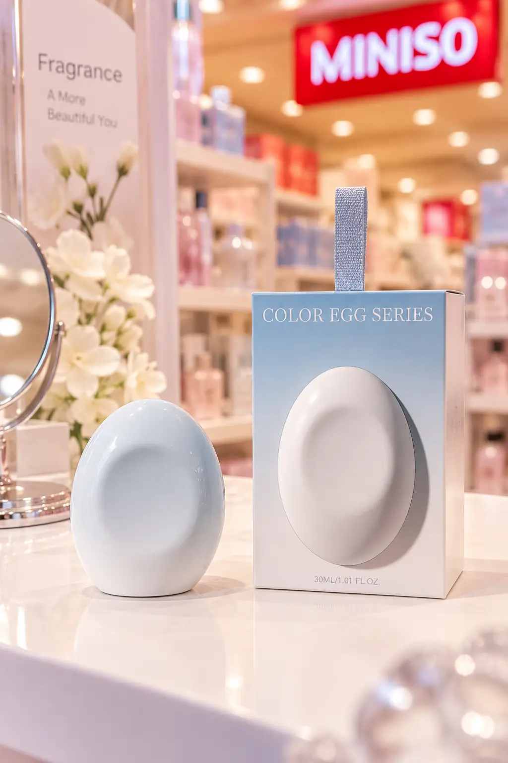 Miniso Lisanslı Color Egg Sky Mirror Eau de Parfum – Ferah, Çiçeksi ve Odunsu Koku