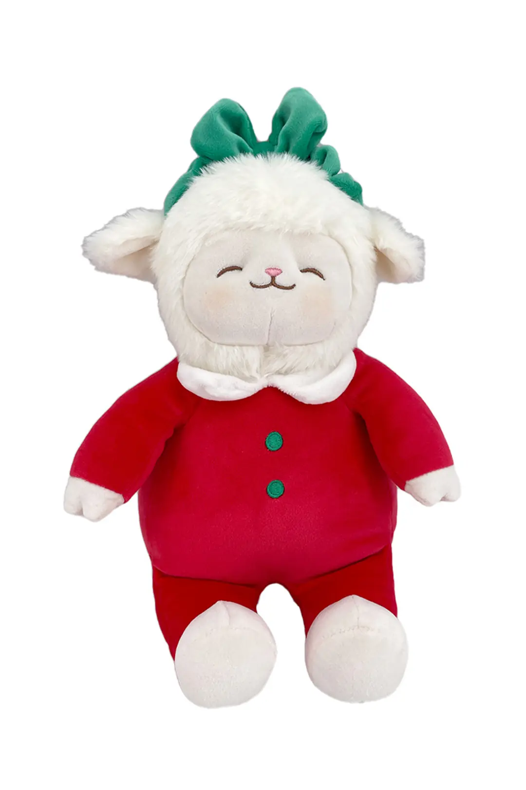 Miniso Lisanslı Mini Family Kuzu Baa Peluş Oyuncak Kırmızı – 25 Cm