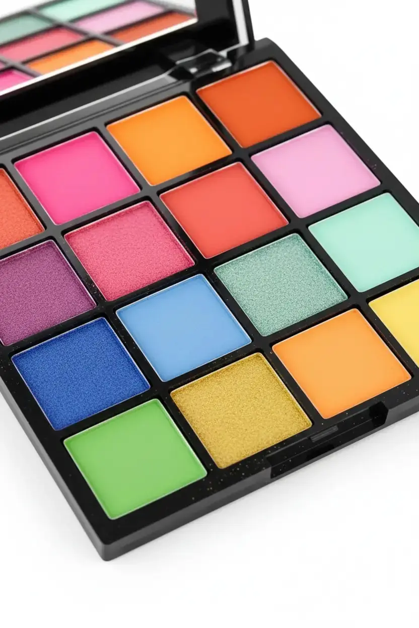 Pretty Beauty 16 Renk Far Paleti PB-182 – Yüksek Pigmentli ve Mat/Işıltılı