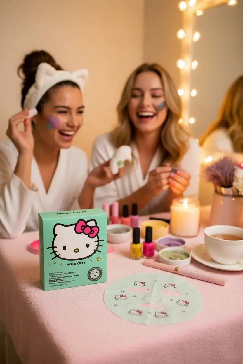 Hello Kitty Lisanslı Glow for Show Nemlendirici Desenli Yüz Maskesi – Keyifli Bakım
