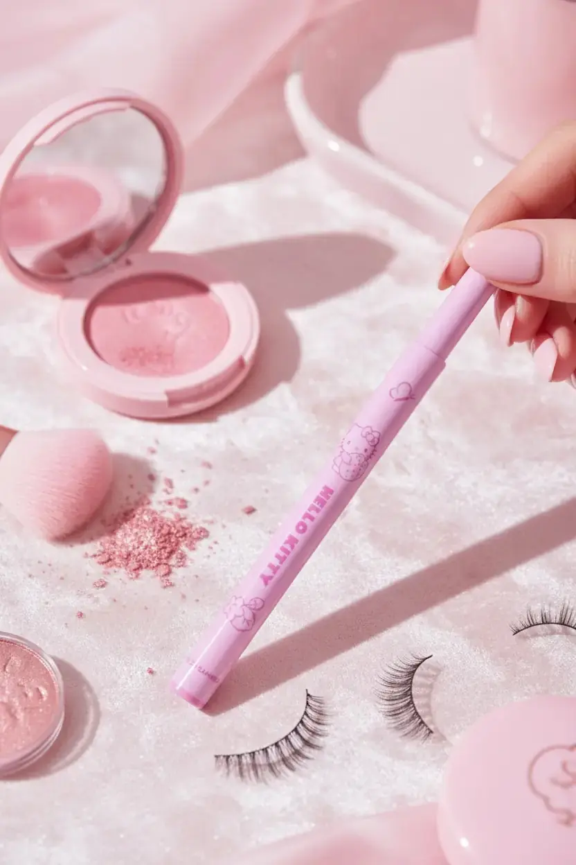 Sanrio Lisanslı Hello Kitty Likit Eyeliner - Yoğun Siyah