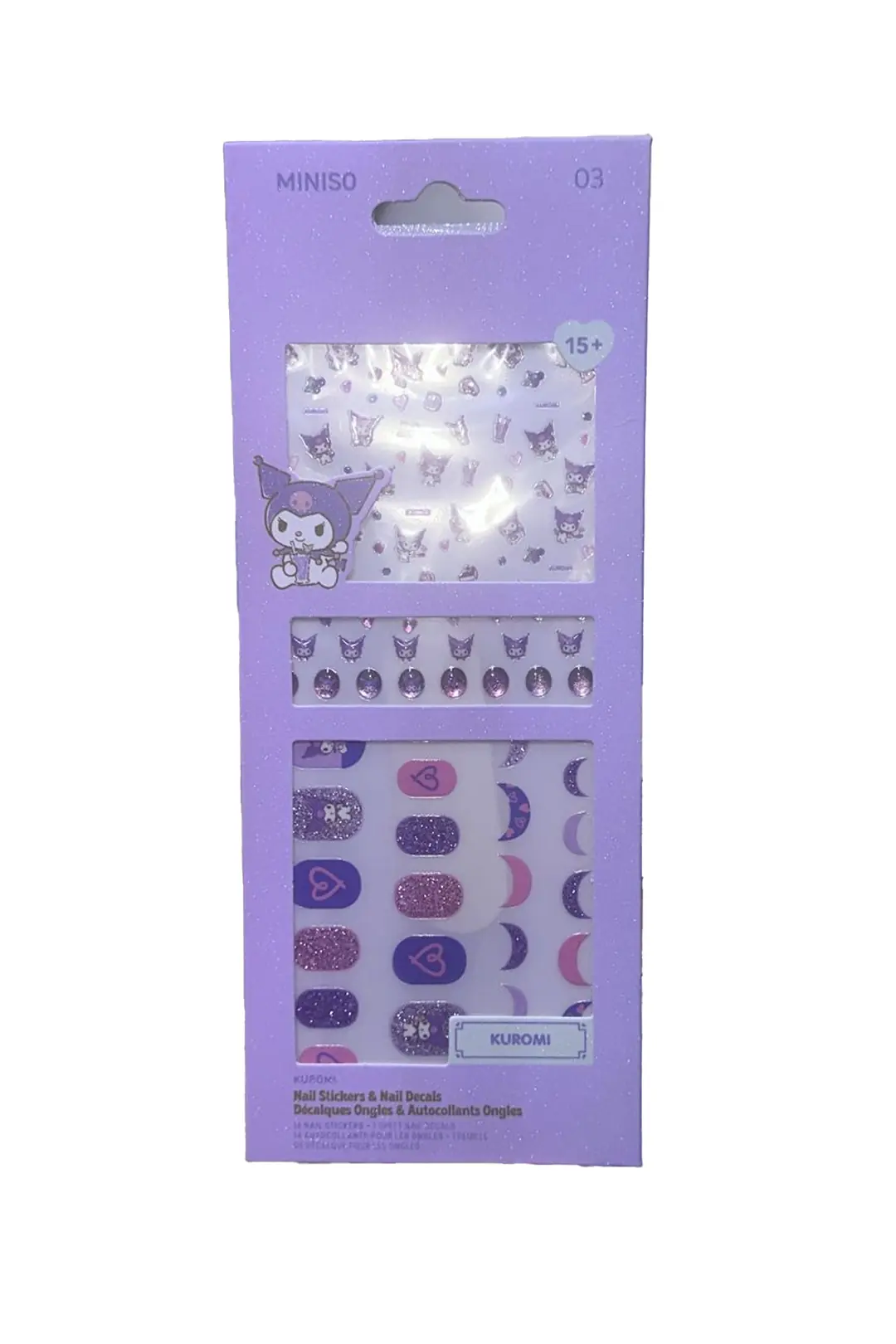 Sanrio Kuromi Lisanslı Tırnak Süsü Ve Çıkartma Seti (03) – Pratik Nail Art Sticker Ve Tırnak Aksesuarı 17,5 Cm