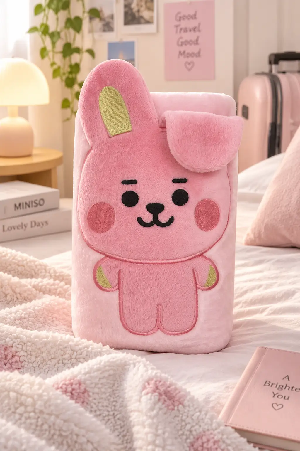 BT21 Lisanslı Bebek Battaniyesi Cooky – 3D Kabartmalı & Yumuşak Dokulu