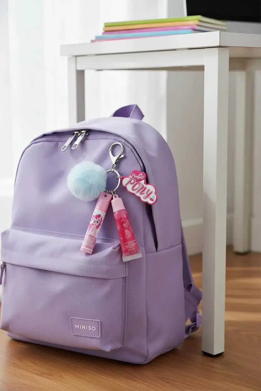 My Little Pony Lisanslı Ponpon Anahtarlıklı Dudak Bakım Seti – 2'li Nemlendirici Bakım