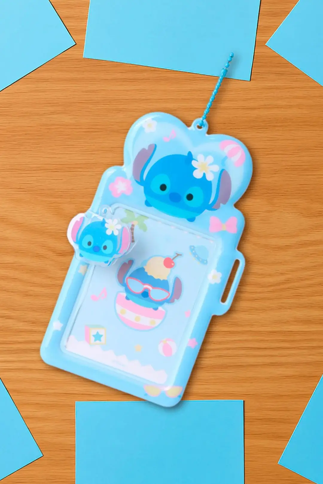Disney Tsum Tsum Lisanslı Stitch Kartlık ve Anahtarlık