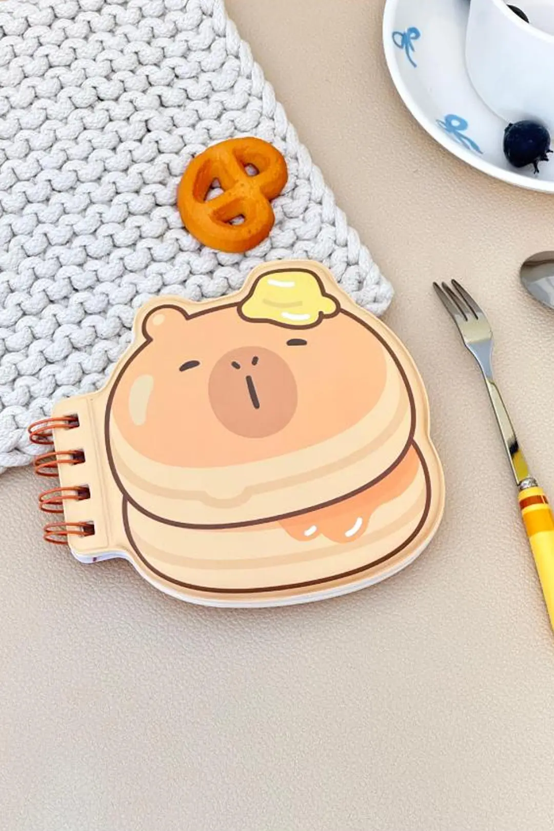 Miniso Lisanslı Pişirme Serisi Figürlü Telli Not Defteri Mimi Bara Souffle 13 Cm
