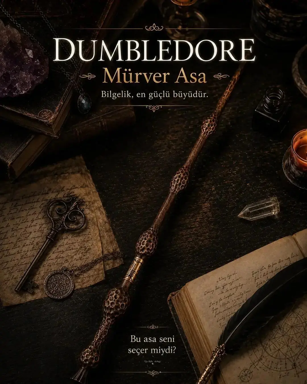 Harry Potter Lisanslı Albus Dumbledore Asa – Essential Koleksiyonu 43 Cm