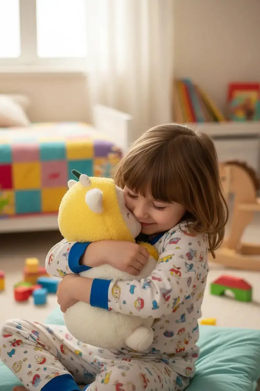 Miniso Lisanslı Kuzu Baa Serisi Peluş Oyuncak – Limon Kostümlü Yumuşacık Sarılmalık 25 Cm
