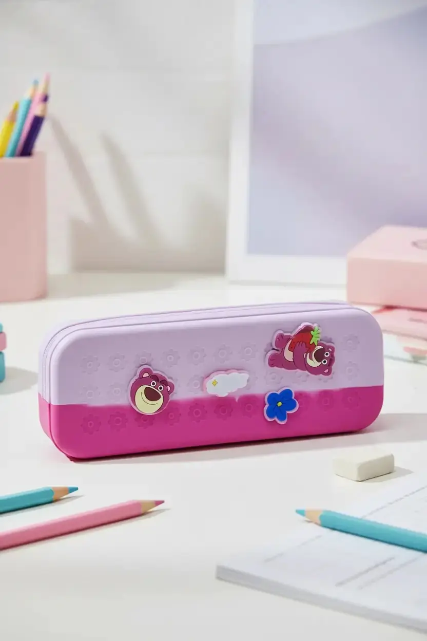 Disney Pixar Lisanslı Lotso 21,5 Cm Fermuarlı Kalemlik – Oymalı Özel Tasarım