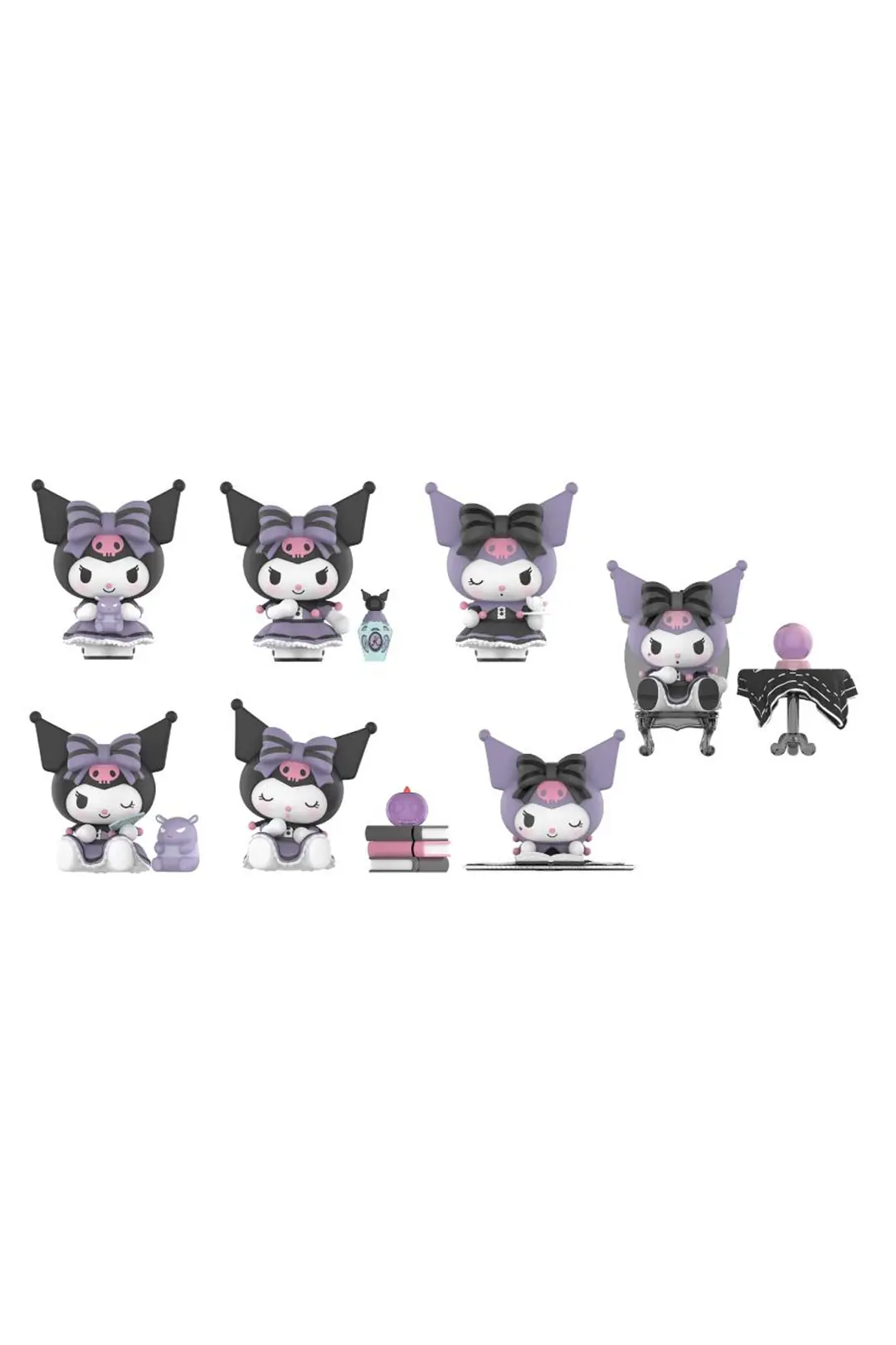 Sanrio Lisanslı Kuromi Şans Kehaneti Serisi Blind Box Figür – Sürpriz Model