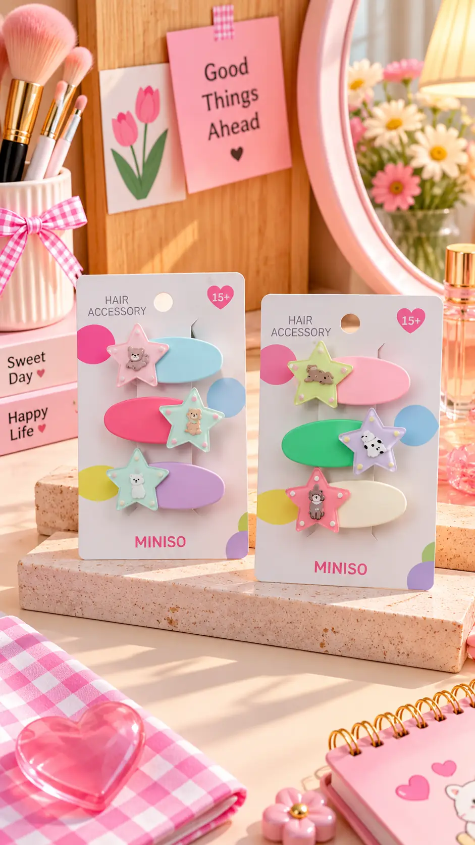 Miniso Lisanslı Eğlenceli Hayvan Saç Klipsi 3’lü Set – Sevimli 11 Cm
