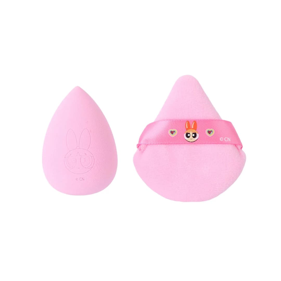 Powerpuff Girls Lisanslı Blossom Makyaj Süngeri ve Puf Seti Yumuşak Dokulu 7 Cm