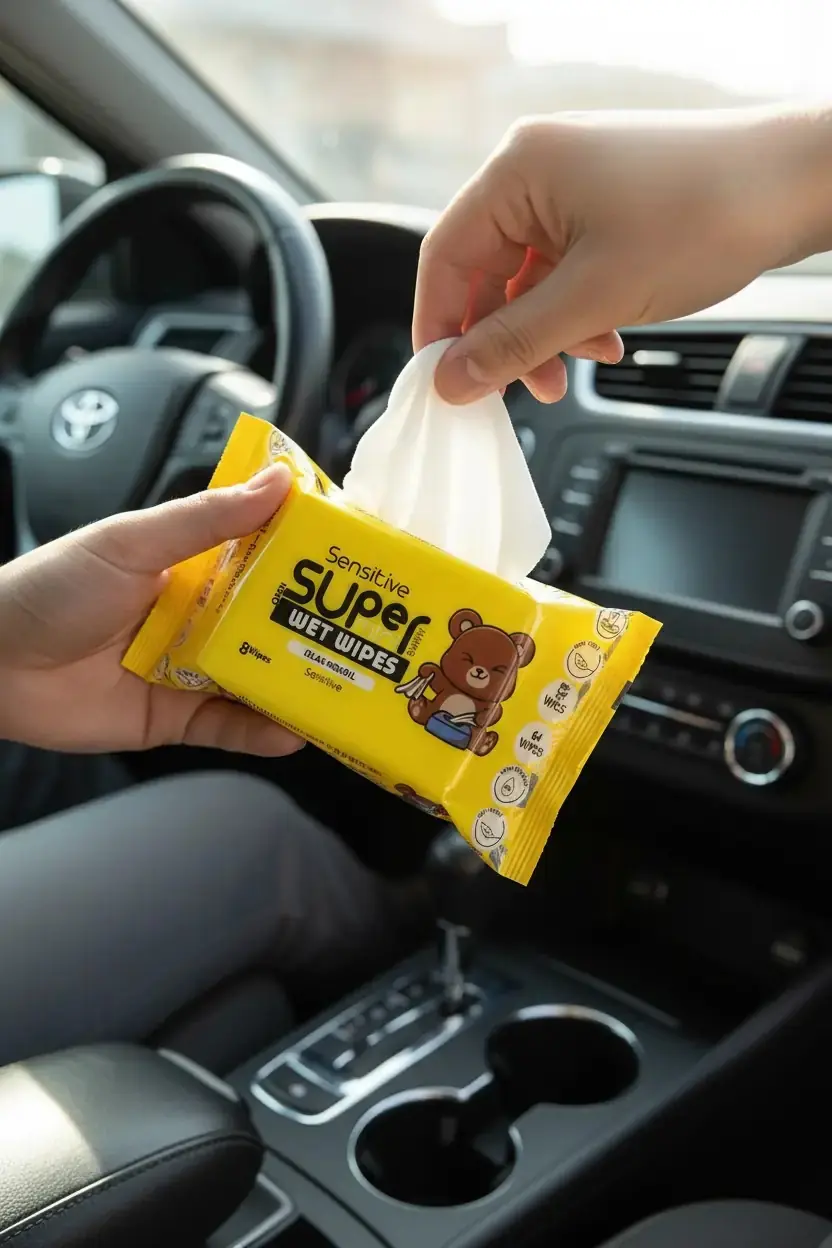 Doyfresh Super 8'li Mini Islak Mendil Seti – Anti-Alerjik & Alkol İçermez