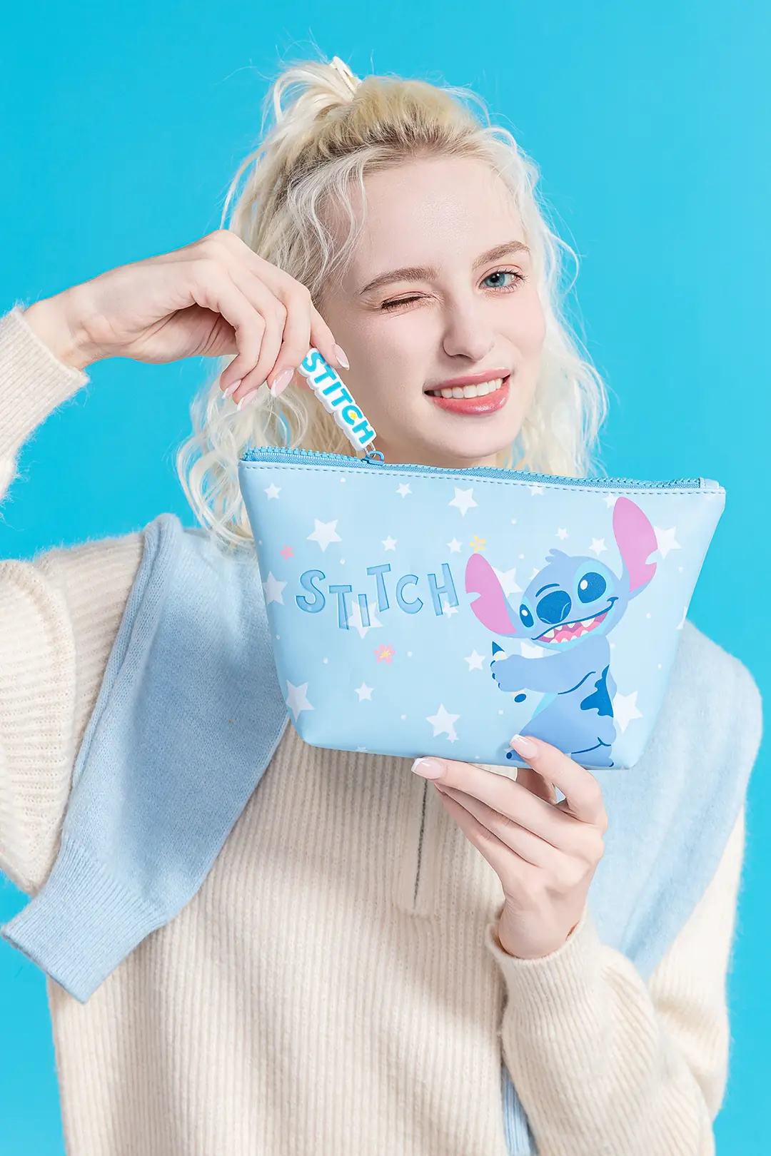 Disney Lilo & Stitch Lisanslı Beşgen Kozmetik Çantası