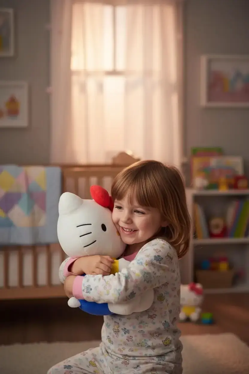 Sanrio Lisanslı Hello Kitty Peluş Oyuncak 40 Cm – Oturan Yumuşacık Sarılmalık