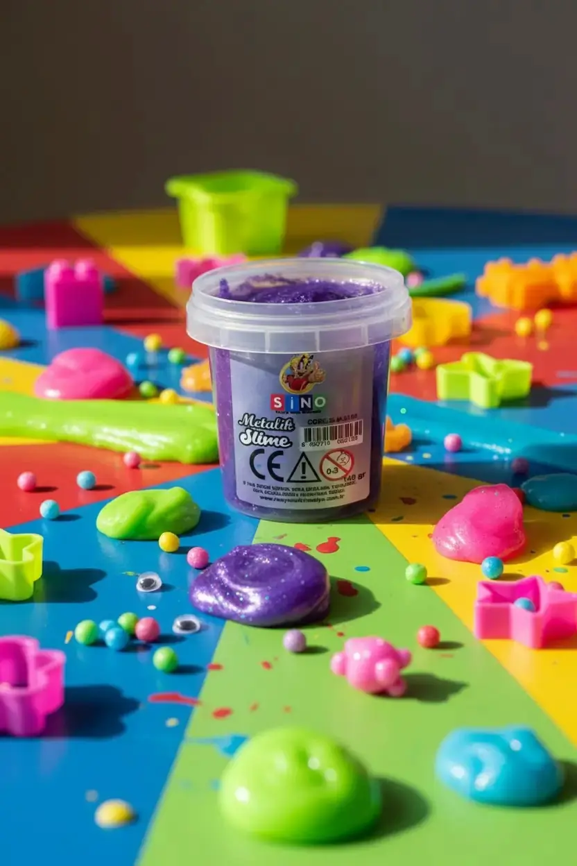 Sino Metalik Slime Oyun Jeli 140 Gr – Esnek Parlak Dokulu Eğlenceli Oyun