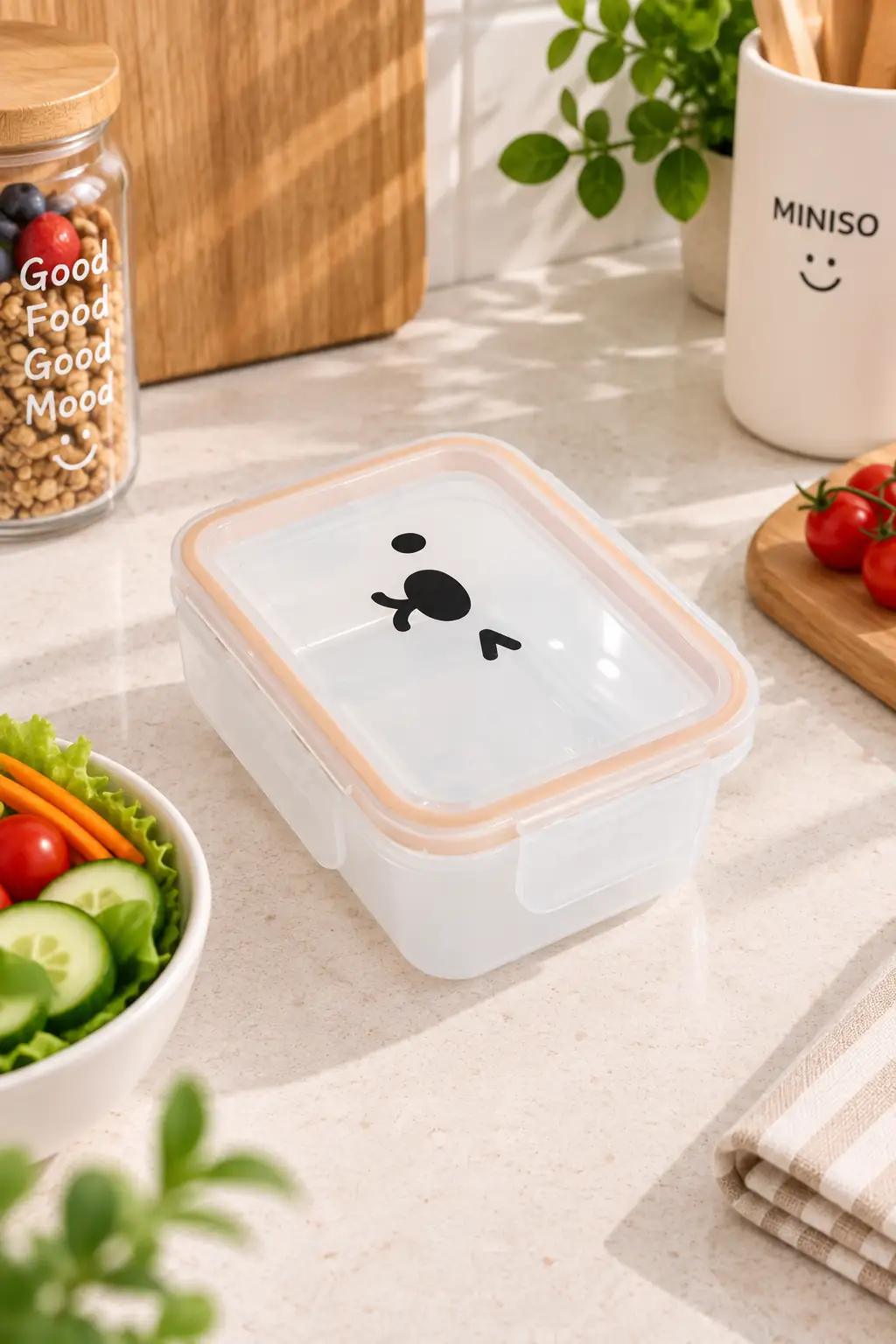 Miniso Lisanslı Tutogou Pangee Yemek Saklama Kabı 300 Ml