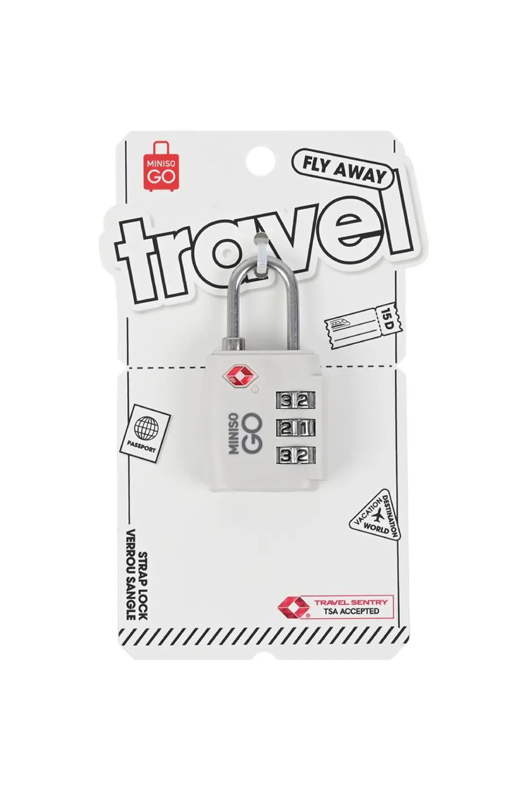 Miniso Go Serisi TSA Kilidi (Bej)