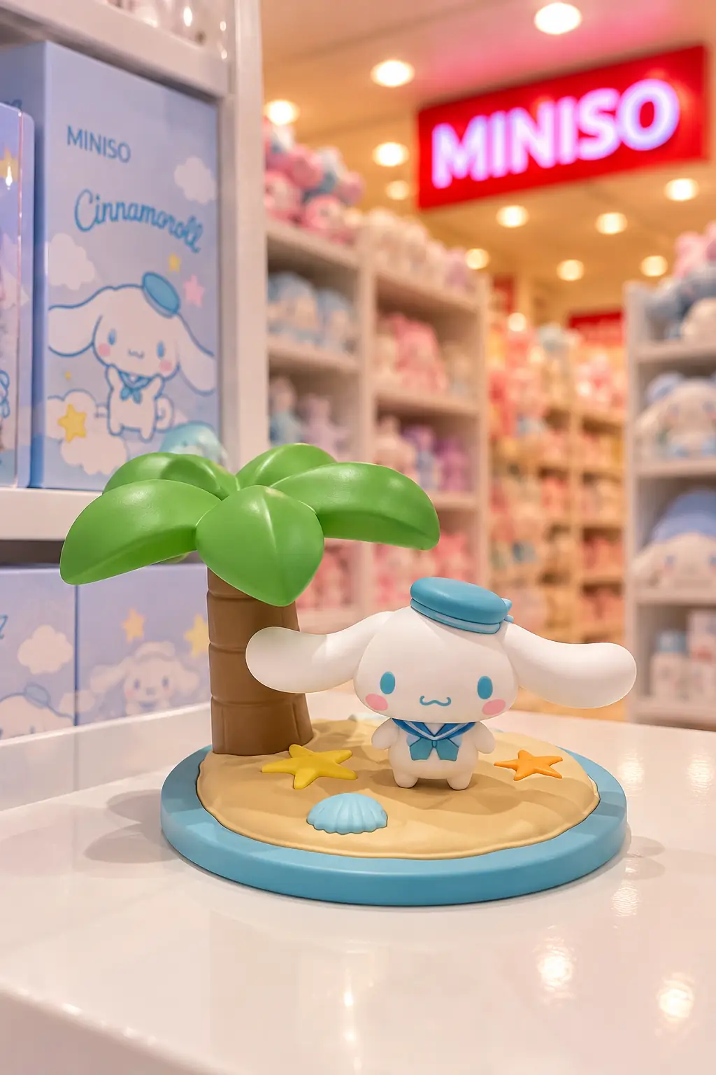 Sanrio Lisanslı Cinnamoroll Yaz Serisi Gece Lambası – Denizci Temalı Pilli Dekoratif Aydınlatma