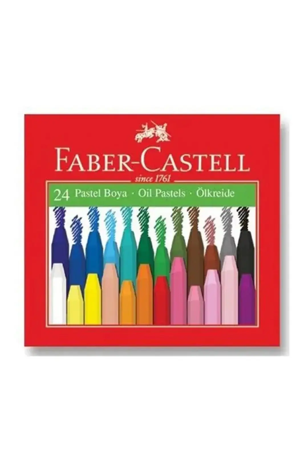 Faber-Castell Pastel Boya 24 Renk – Yağlı Pastel Boya Seti