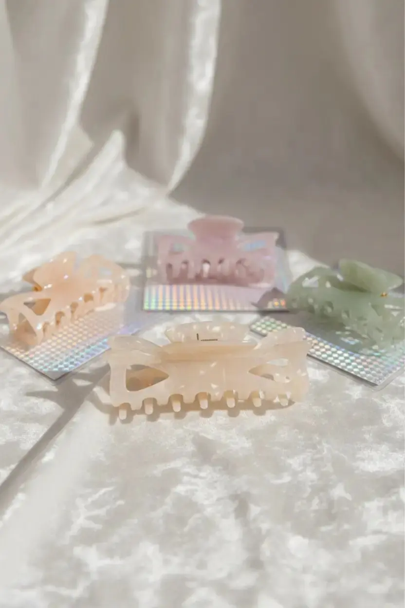 Miniso Lisanslı Sedefli Büyük Saç Klipsi Güçlü Kavrama Şık Tasarım 9 Cm