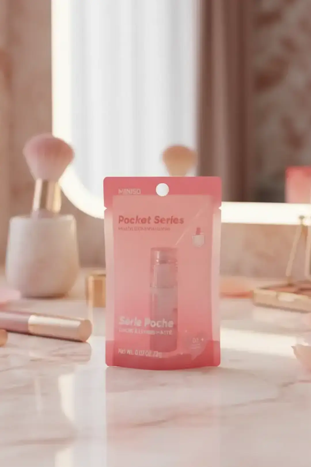 Miniso Lisanslı Pocket Serisi Mat Likit Ruj 02 Gül Pembesi – Zarif ve Belirgin Görünüm