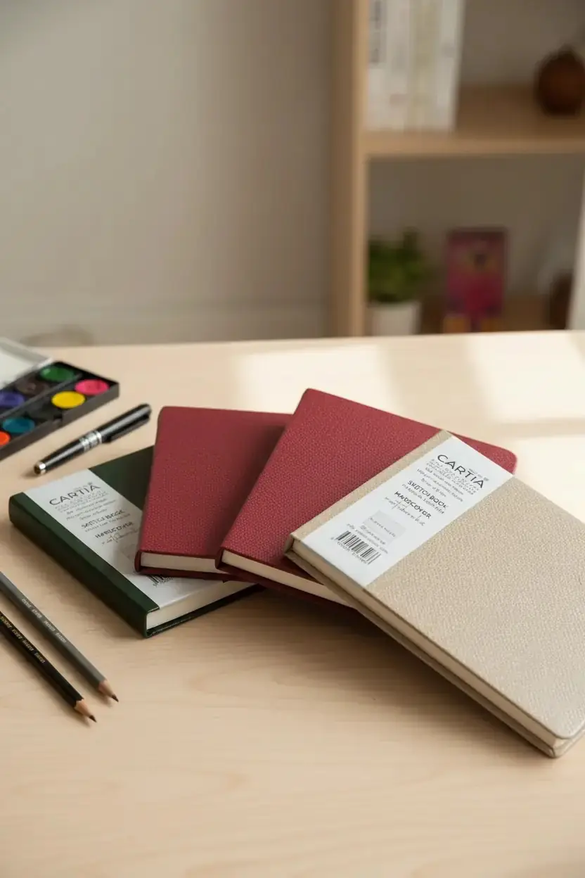 Yatay Sketchbook 100 Yaprak – Sert Kapaklı Eskiz ve Çizim Defteri