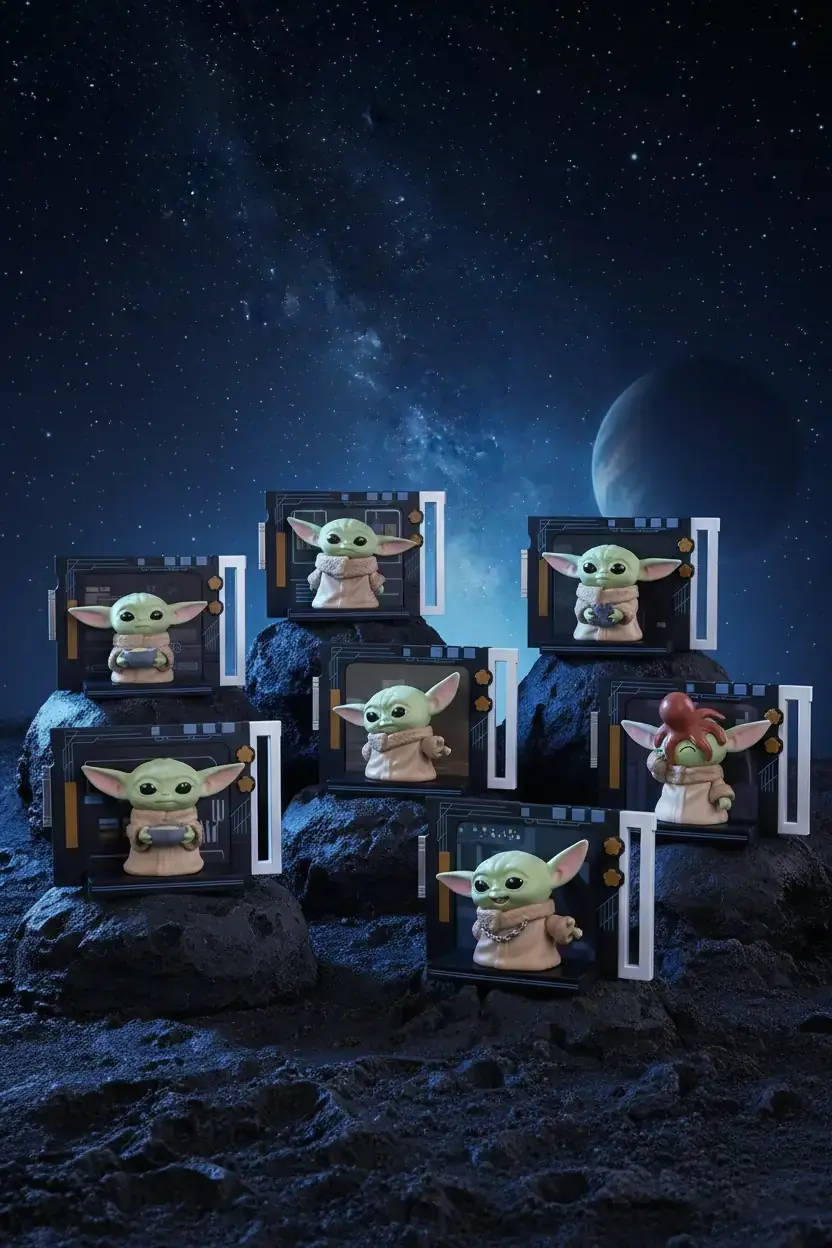 Star Wars Lisanslı Grogu Sürpriz Kutu Figür – Eğitim Günü 12 Cm
