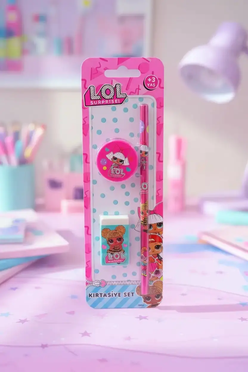 Timon L.O.L. Surprise Lisanslı 3'lü Kırtasiye Seti