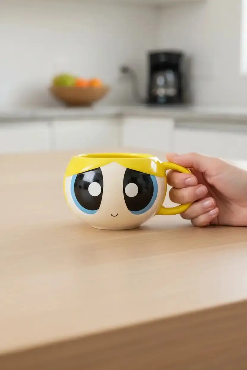 Powerpuff Girls Lisanslı Seramik Kupa 350mL (Bubbles)