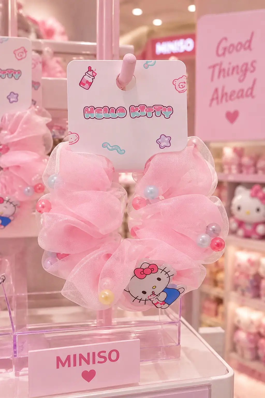 Hello Kitty Lisanslı Tatlı Fabrika Saç Tokası – Tül Detaylı & Yumuşak Tasarım