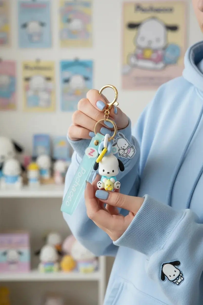 Sanrio Lisanslı Arkadaş Serisi Anahtarlık – Şık Ve Dayanıklı Çanta Aksesuarı 5,5 Cm