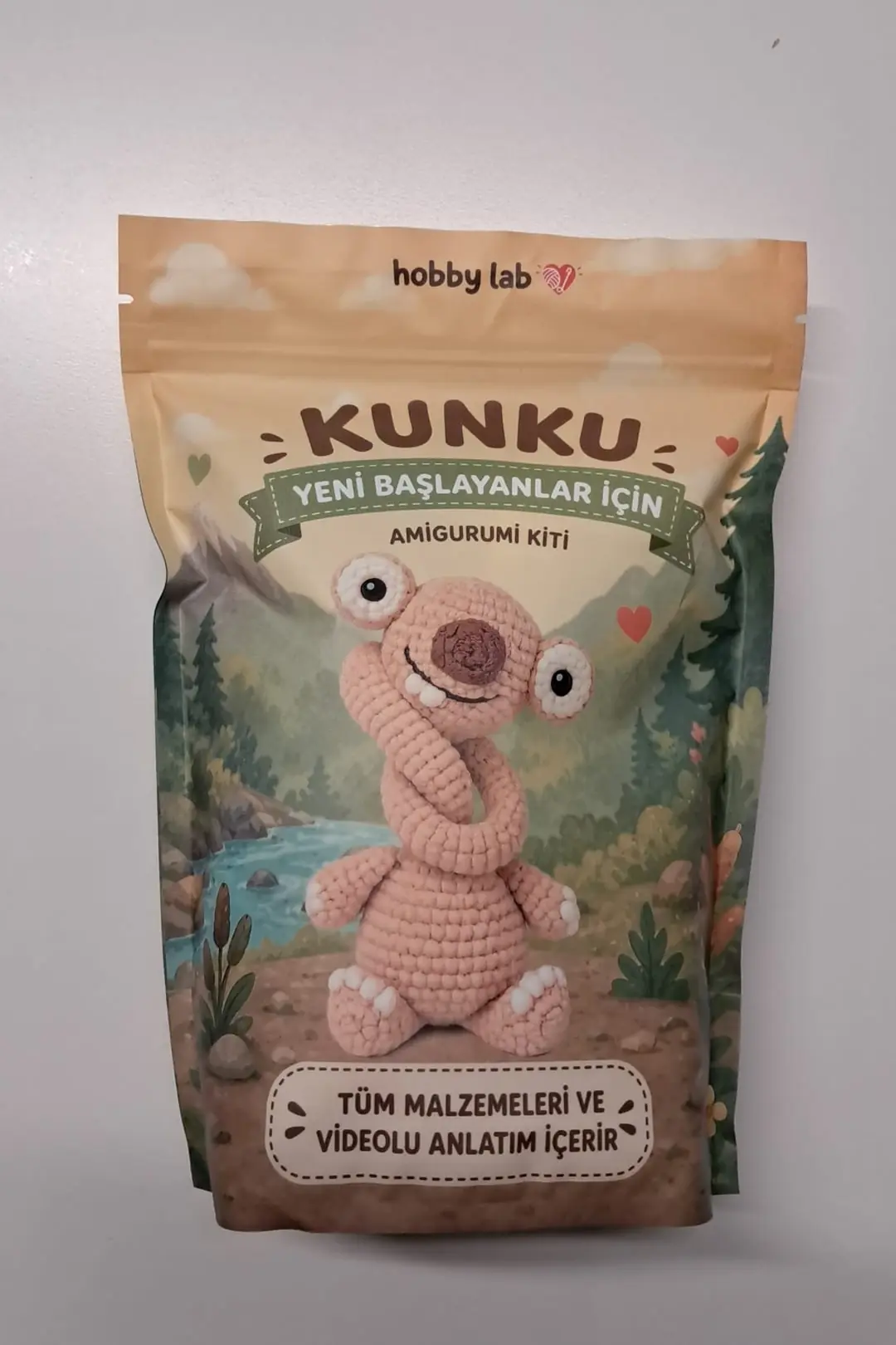 Kunduz Örgü İpi Seti – Videolu Anlatımlı Amigurumi Başlangıç Kiti